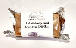 Lakritsfudge med Isländska Djöflar ca 75gr Gammelstads