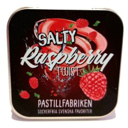 Salty Raspberry Twist (sockerfri) 25gr Pastillfabriken