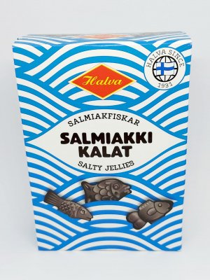 Salmiakki Kalat, halva 240gr, Finland. OBS Förköp kommer 11/4.