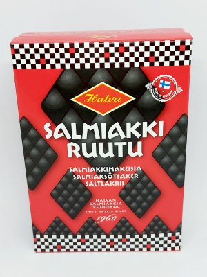 Salmiakki Ruutu, ask, Halva 240gr,Finland