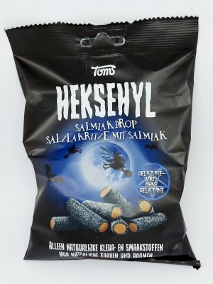 Heksehyl Salmiak Drop 150g, Toms, Danmark